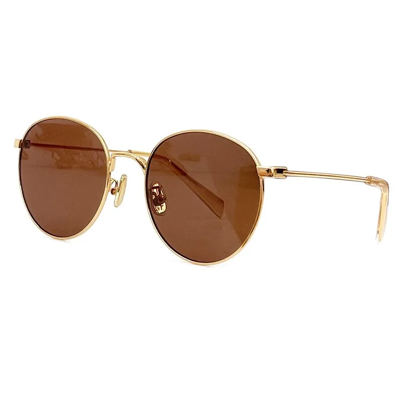 2023 New Fashion Women Sunglasses Luxury Brand Designer Round Lens Vintage Shades Metal Frame Eyewear Oculos De Sol