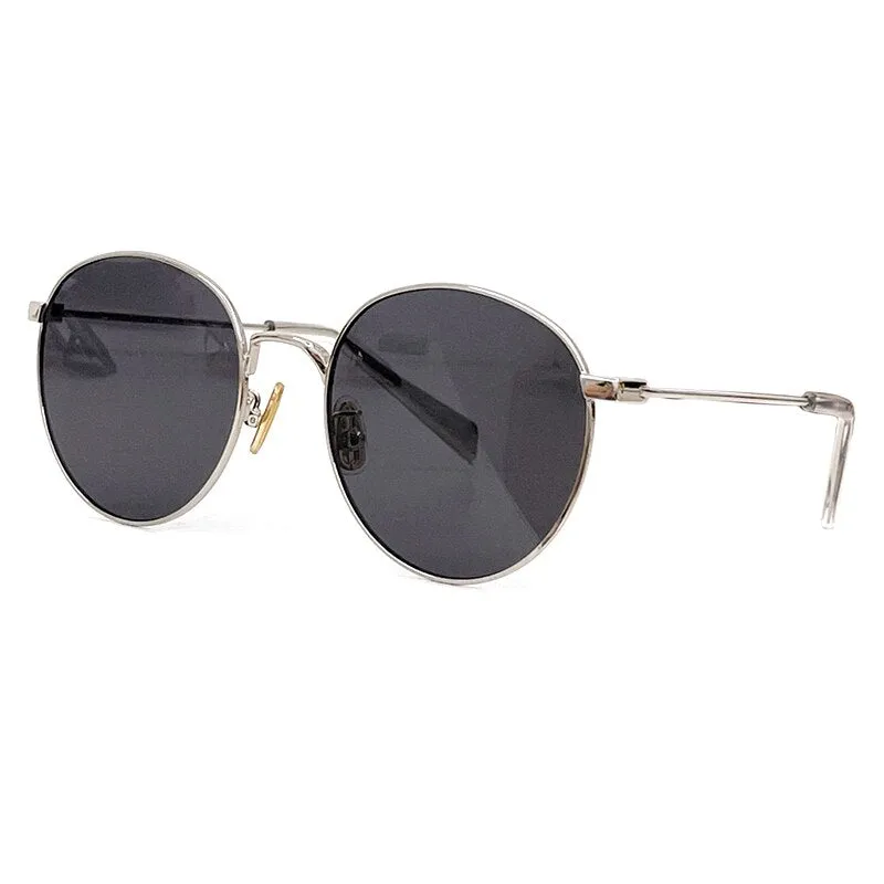 2023 New Fashion Women Sunglasses Luxury Brand Designer Round Lens Vintage Shades Metal Frame Eyewear Oculos De Sol