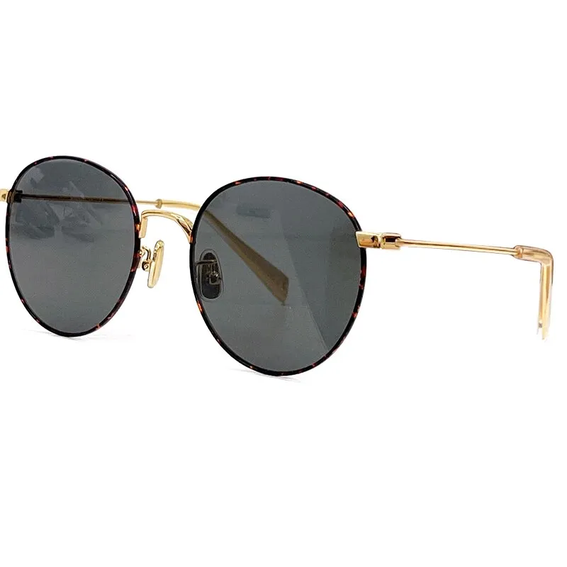 2023 New Fashion Women Sunglasses Luxury Brand Designer Round Lens Vintage Shades Metal Frame Eyewear Oculos De Sol