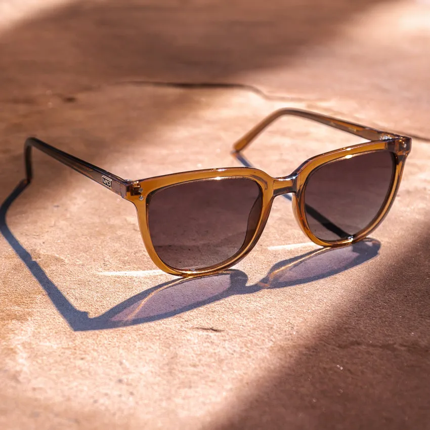 ABNER Unisex Polarized Sunglasses in Crystal Brown by WMP Eyewear