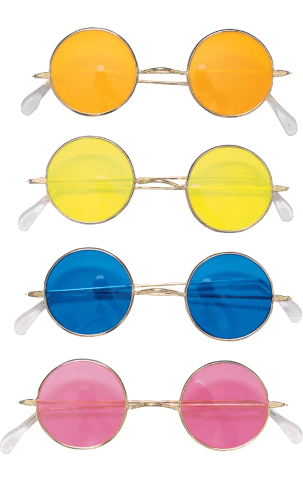 Adult Round Hippie Sunglasses Accessory