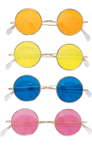 Adult Round Hippie Sunglasses Accessory