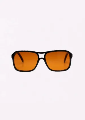 Alfie INDY Vintage-Inspired Orange Sunglasses