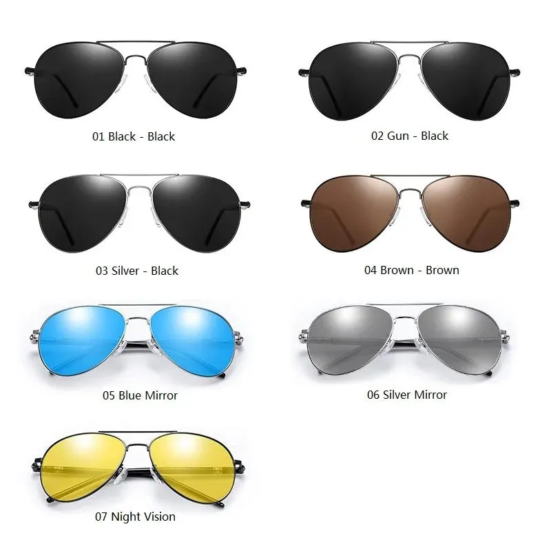 Aviator Polarized Sunglasses Driving Sun Glasses For Men / Women Vintage Pilot Sunglasses UV400