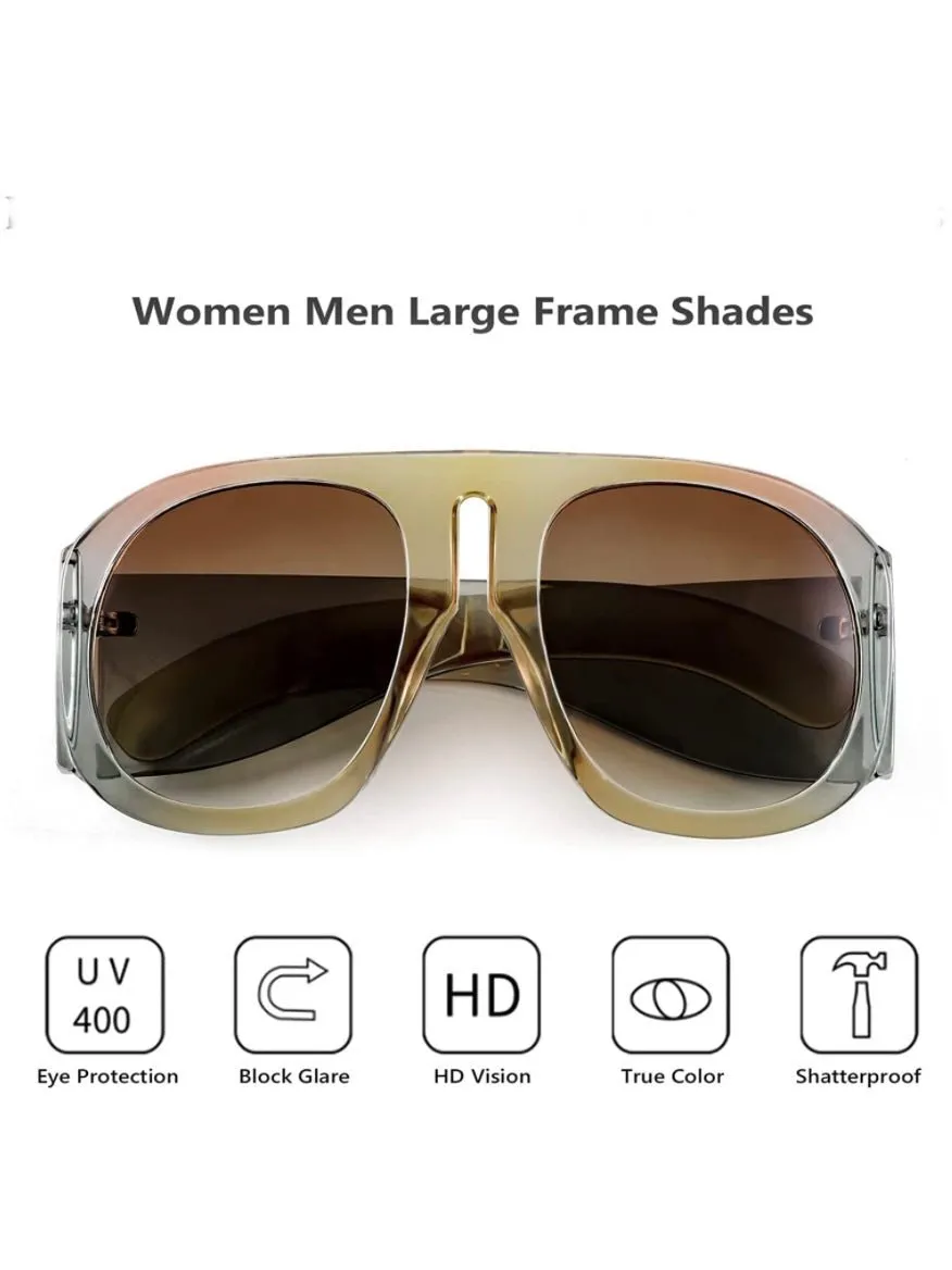 Big aviator retro sunglasses