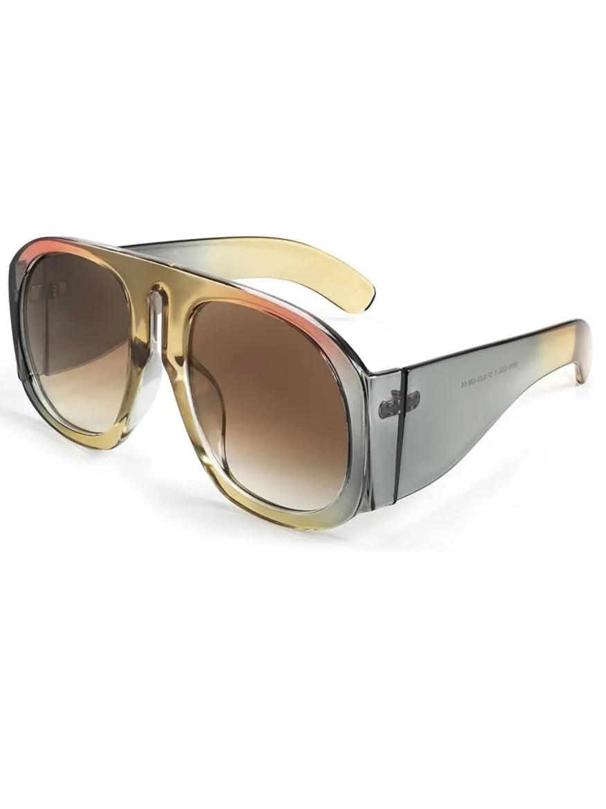Big aviator retro sunglasses