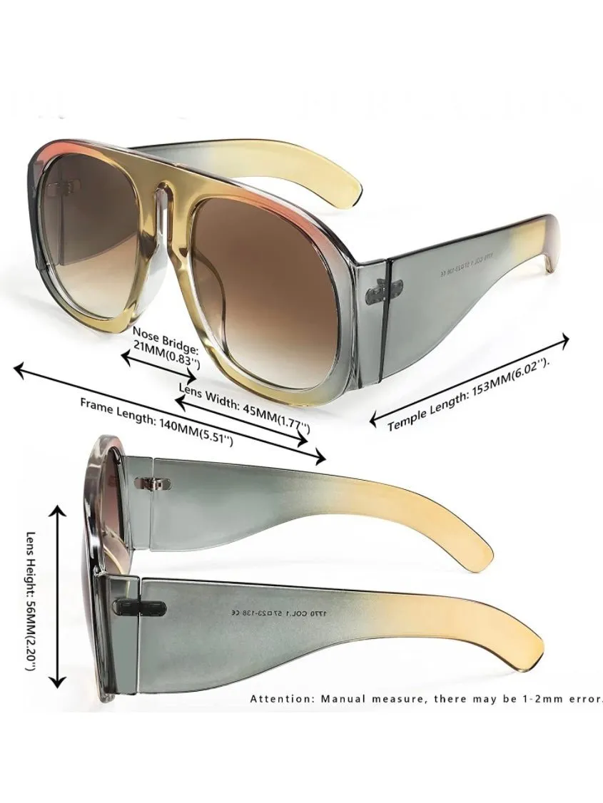 Big aviator retro sunglasses