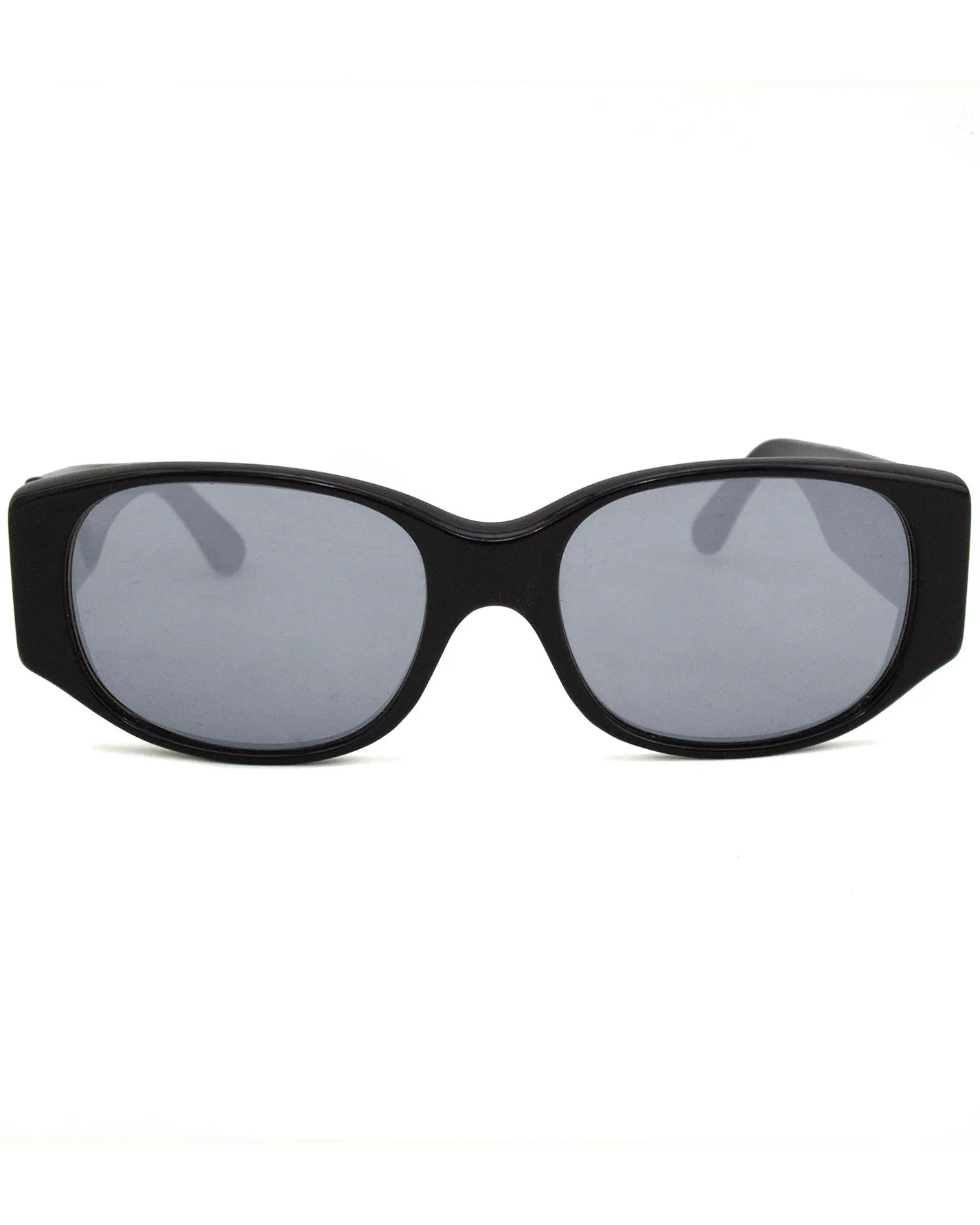 Black Sunglasses with Mirror Lenses