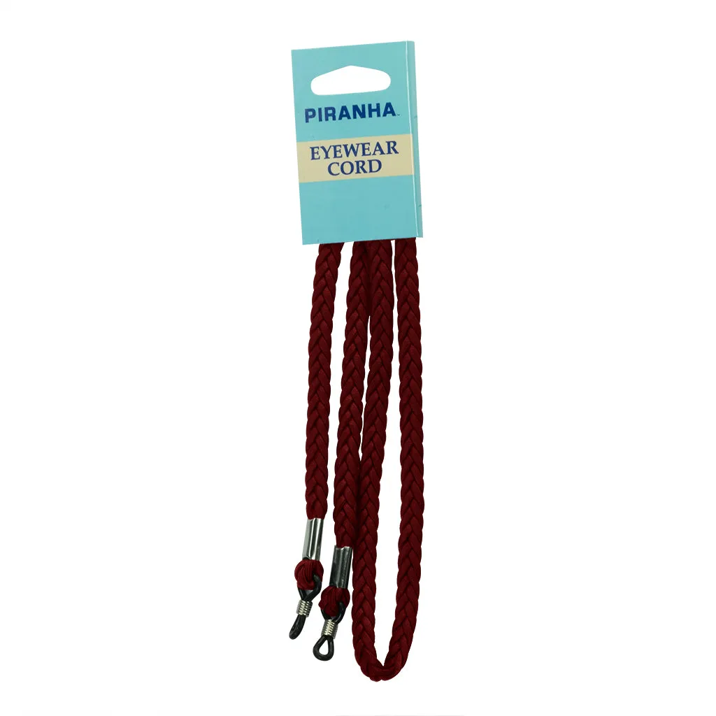 Braided Manmade Leather Sunglasses Cord - Red