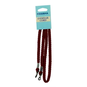 Braided Manmade Leather Sunglasses Cord - Red