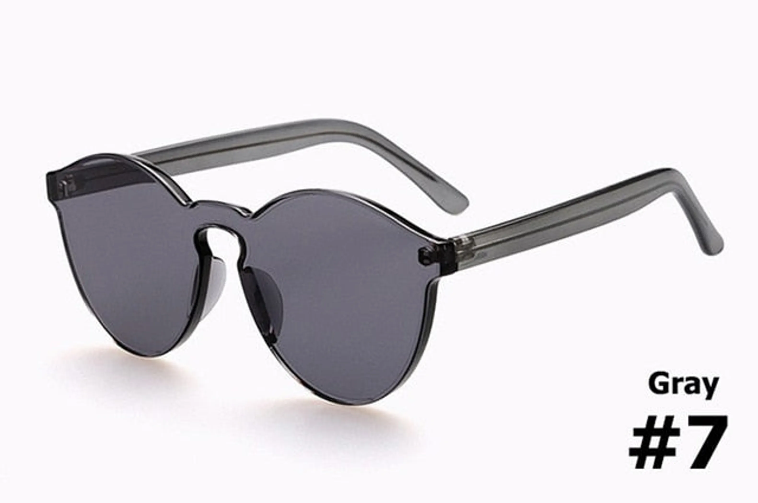 Candy Color Rimless Sunglasses