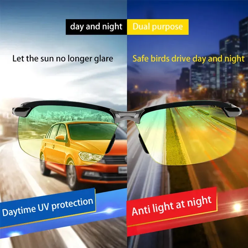 Color-Changing Outdoor Cycling Sunglasses Day&Night Vision Polarized Sunglasses Men's Driving Sunglasses Outdoor Accessories