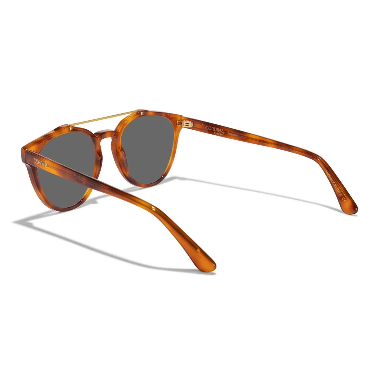 Cordina Twin Palms Sunglasses-Shiny Honey Tort/Grey Polar