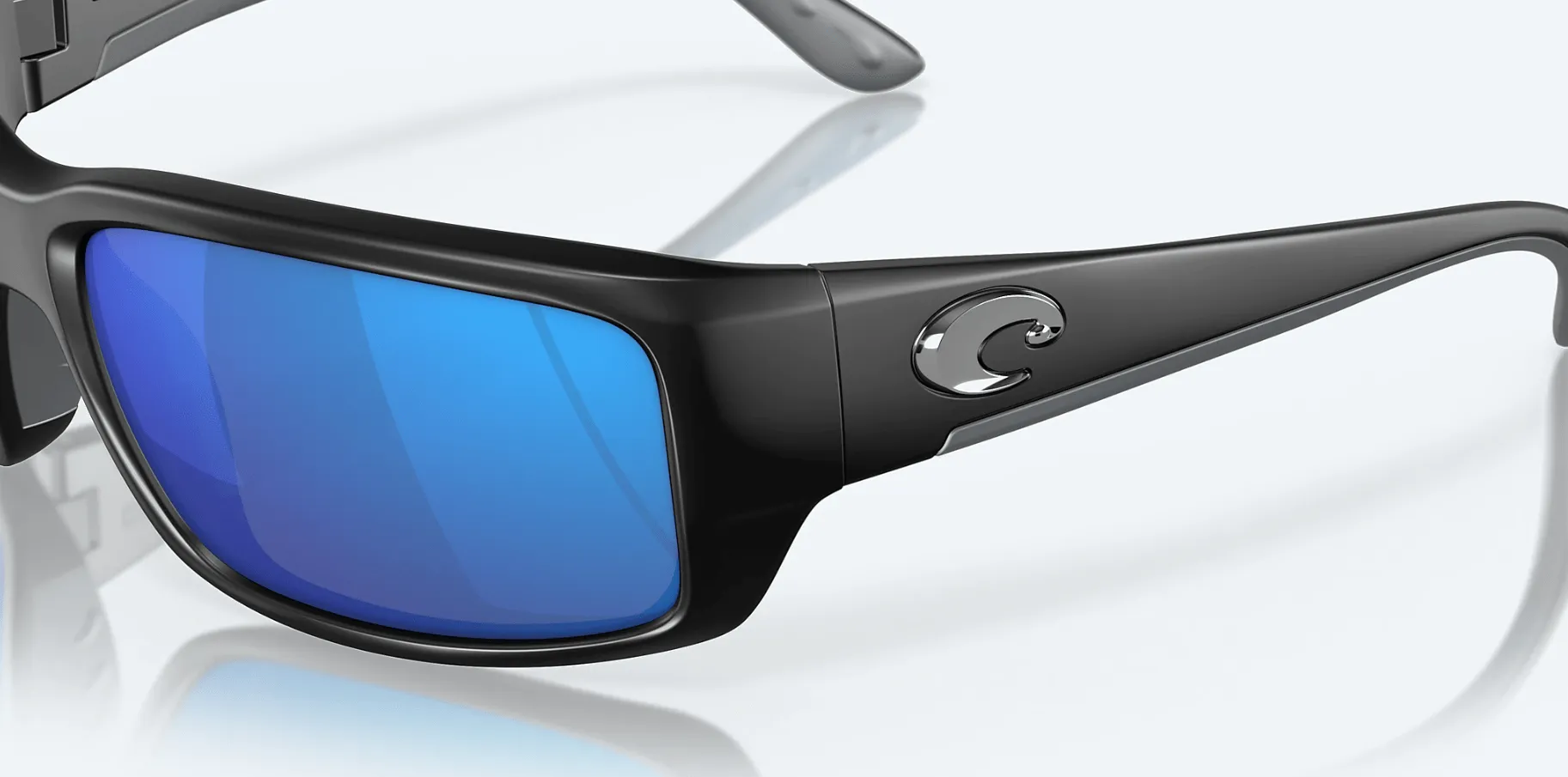 Costa Del Mar Fantail Matte Black/Blue Mirror Sunglasses