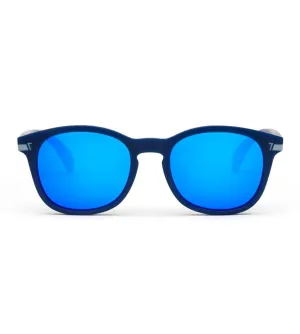 CR7 Unisex Mirror Blue Oval Sunglasses