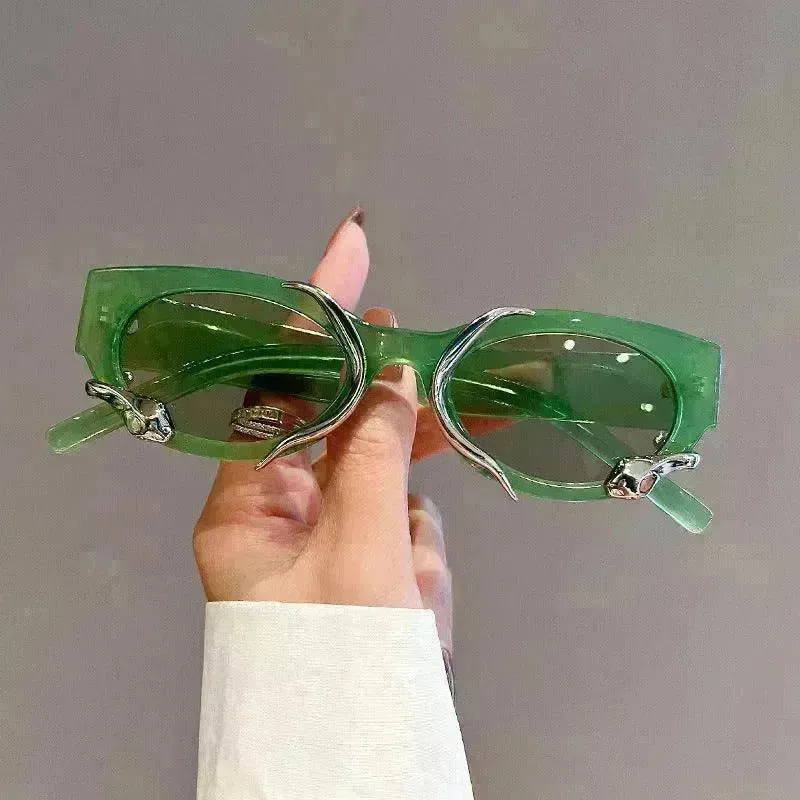 Cross-border European And American Retro Spirit Snake Cats' Eye Sunglasses