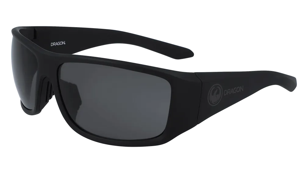 Dragon Alliance Jump LL Sunglasses, Matte Black Frame LL Smoke Lens