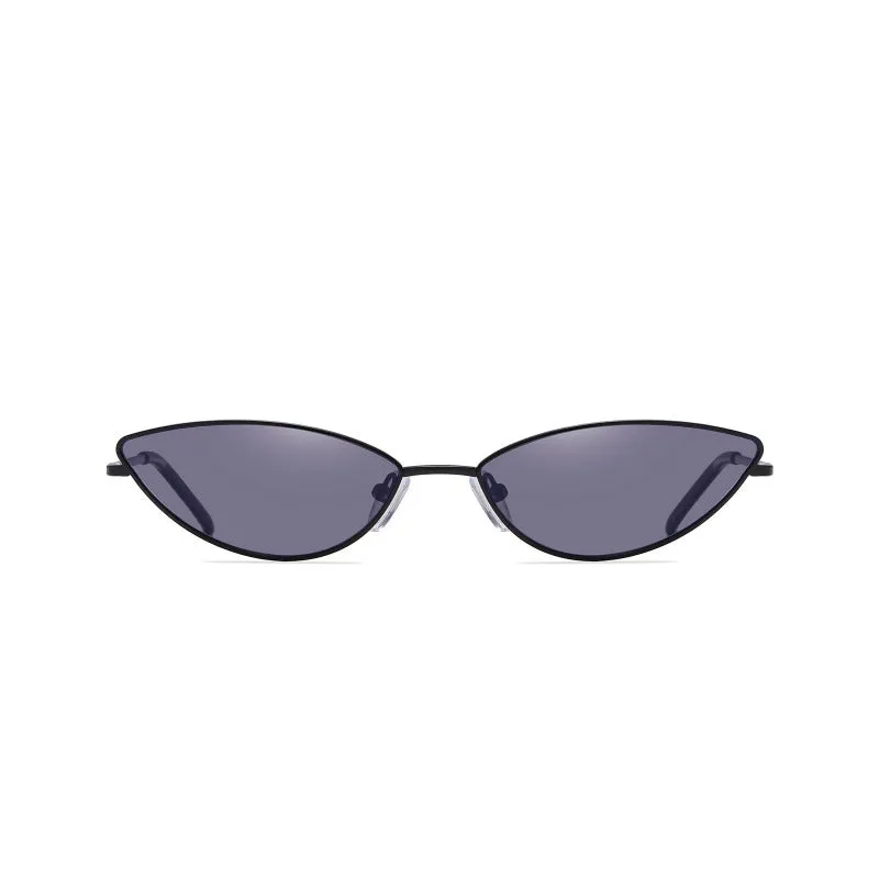 DUCO Vintage Oval Sunglasses for Women with Small Metal Frames Designer style W019