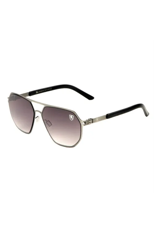 FF-KN-M21031-KHAN FLAT TOP GEOMETRIC AVIATORS WHOLESALE SUNGLASSES-12PCS