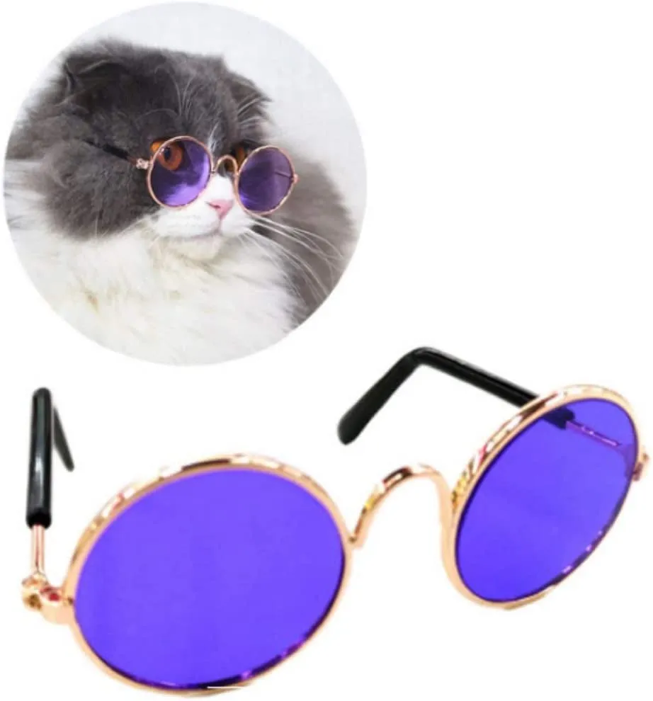 Funny Cute Dog Cat Retro Fashion Sunglasses