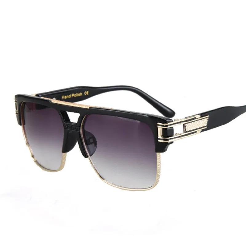 Gangsta Big Frame Semi-Rimless Sun Glasses For Men and Women