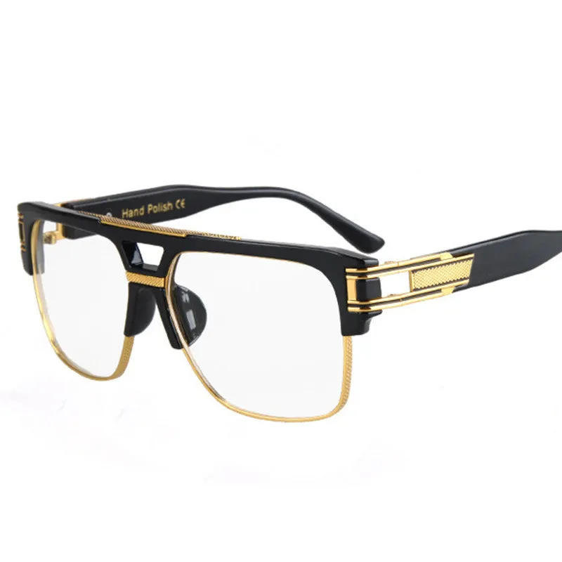 Gangsta Big Frame Semi-Rimless Sun Glasses For Men and Women