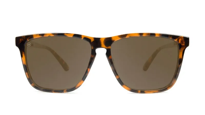 Glossy Tortoise Shell / Amber Fast Lanes Polarized Sunglasses