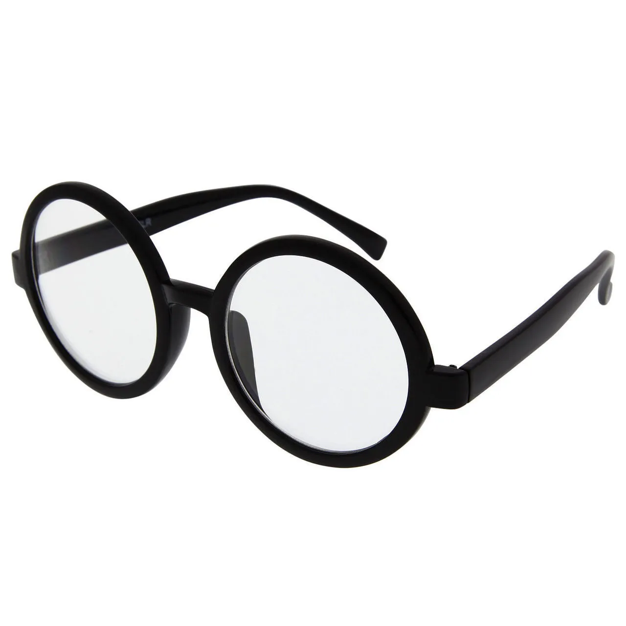 grinderPUNCH John Lennon Inspired Round Clear Lens Glasses Harry Potter Glasses Halloween Costume Glasses