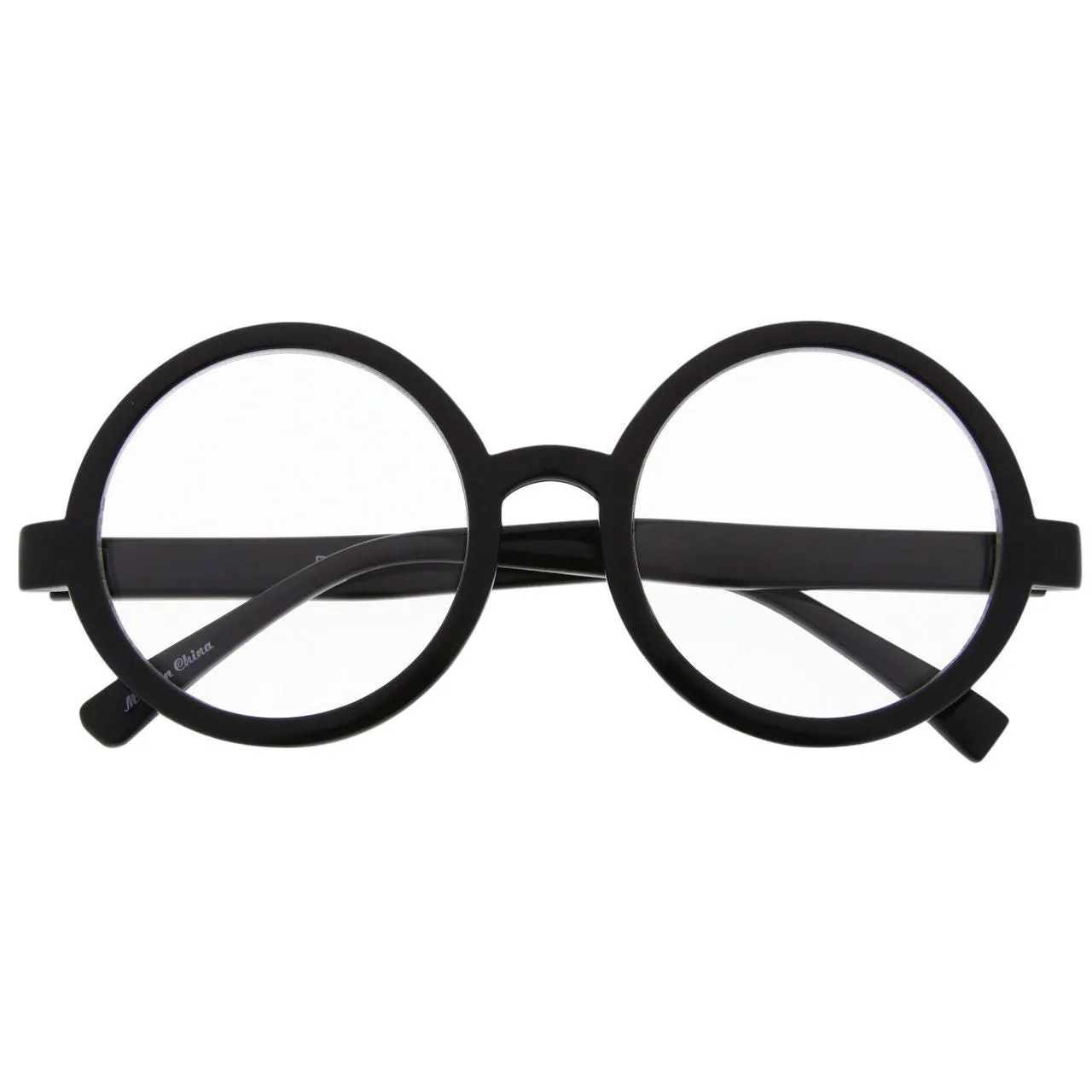 grinderPUNCH John Lennon Inspired Round Clear Lens Glasses Harry Potter Glasses Halloween Costume Glasses