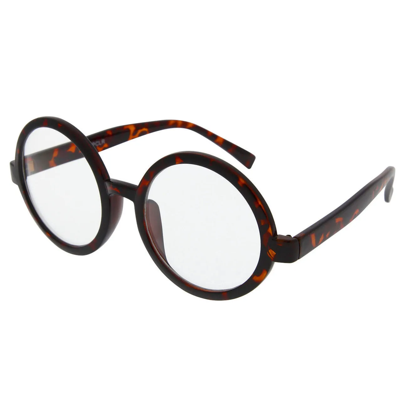grinderPUNCH John Lennon Inspired Round Clear Lens Glasses Harry Potter Glasses Halloween Costume Glasses