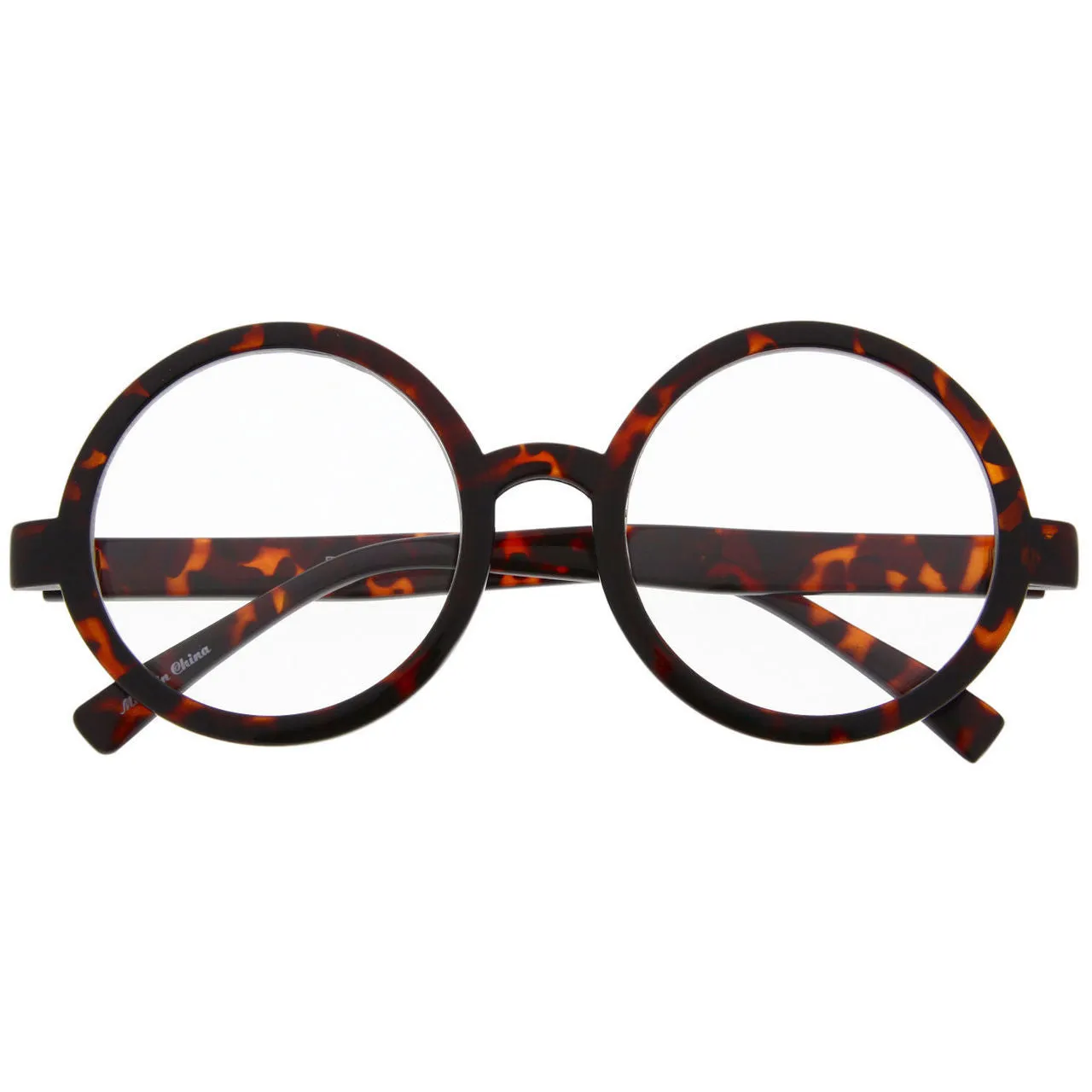 grinderPUNCH John Lennon Inspired Round Clear Lens Glasses Harry Potter Glasses Halloween Costume Glasses