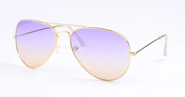 High Quality Brand Designer Women Sunglasses 3025 Pilot Sun glasses Sea gradient shades Men Fashion glasses
