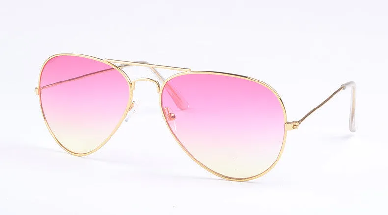 High Quality Brand Designer Women Sunglasses 3025 Pilot Sun glasses Sea gradient shades Men Fashion glasses