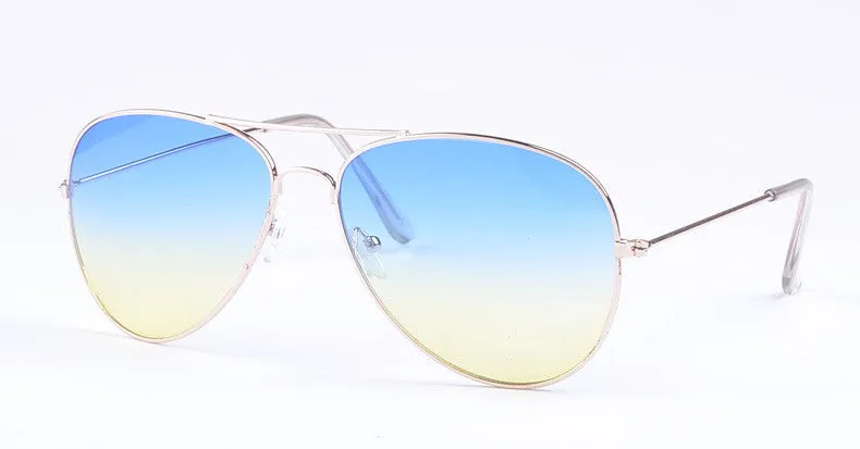 High Quality Brand Designer Women Sunglasses 3025 Pilot Sun glasses Sea gradient shades Men Fashion glasses