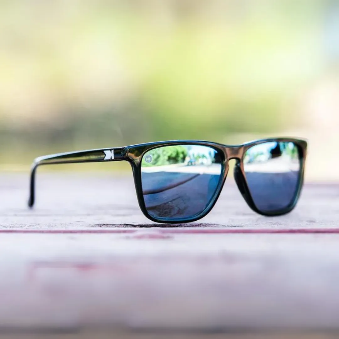Knockaround Fast Lanes Sport Sunglasses - Jelly Black/Sky Blue
