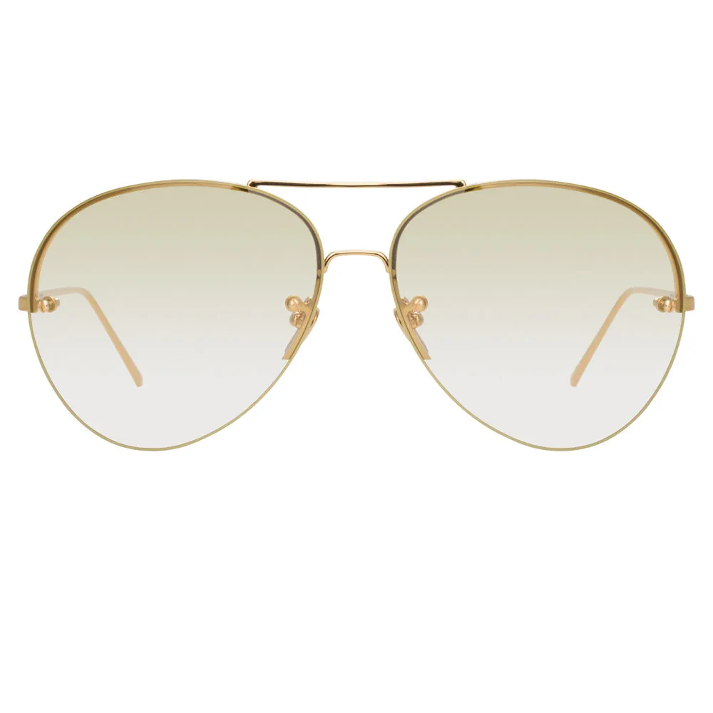 Linda Farrow 574 C9 Aviator Sunglasses
