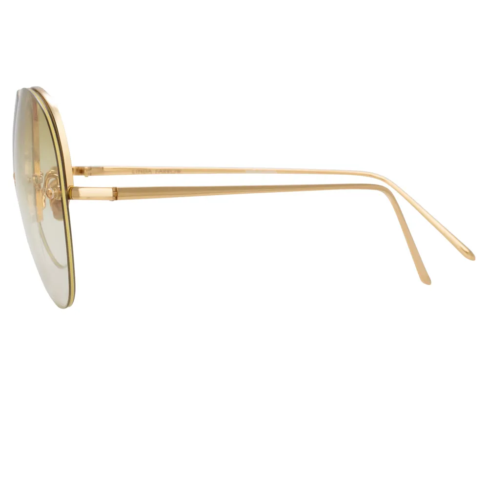 Linda Farrow 574 C9 Aviator Sunglasses