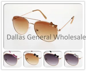 Little Girls Metal Frame Aviator Sunglasses Wholesale