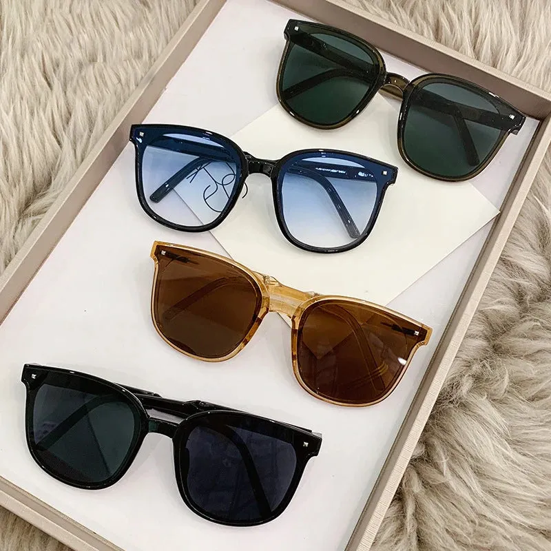 Luxury Fashion Folding Sunglasses Cat's Eye UV400 Eyewear