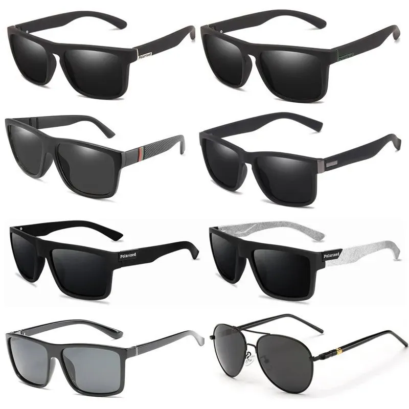 Men's Classic Square UV400 Polarized Beach Sunglasses