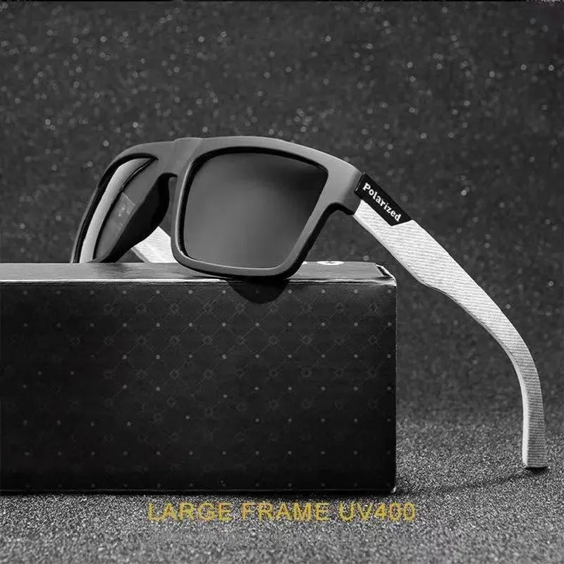 Men's Classic Square UV400 Polarized Beach Sunglasses