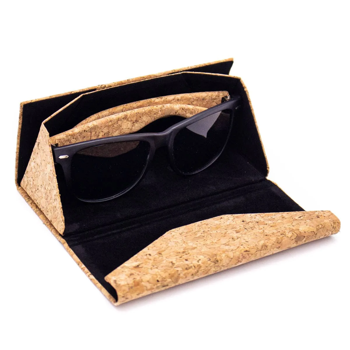Men's Cork Sunglasses with UV Protection Lenses and Glasses L-527（Included case）