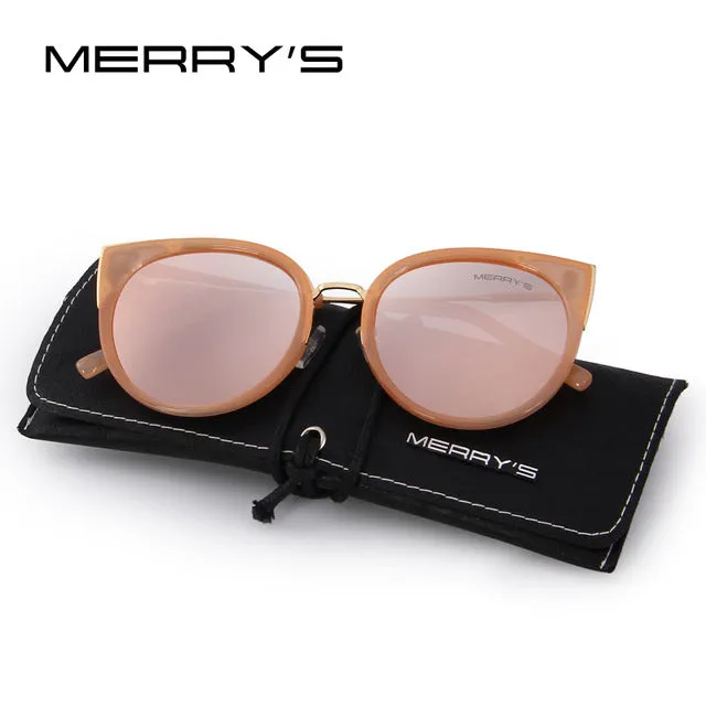 MERRY'S Women Classic Brand Designer Cat Eye Polarized Sunglasses Fashion Sun Glasses