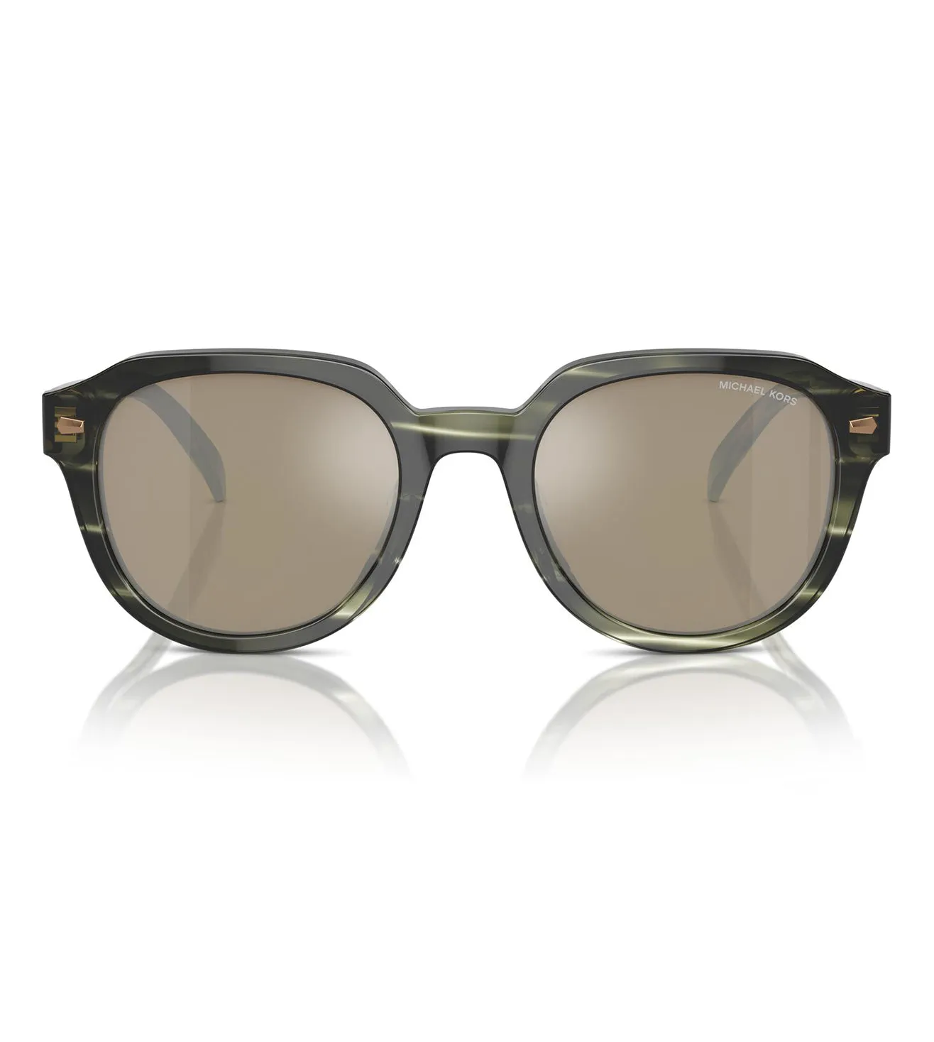 Micheal Kors Men's Olive Green Round Sunglasses