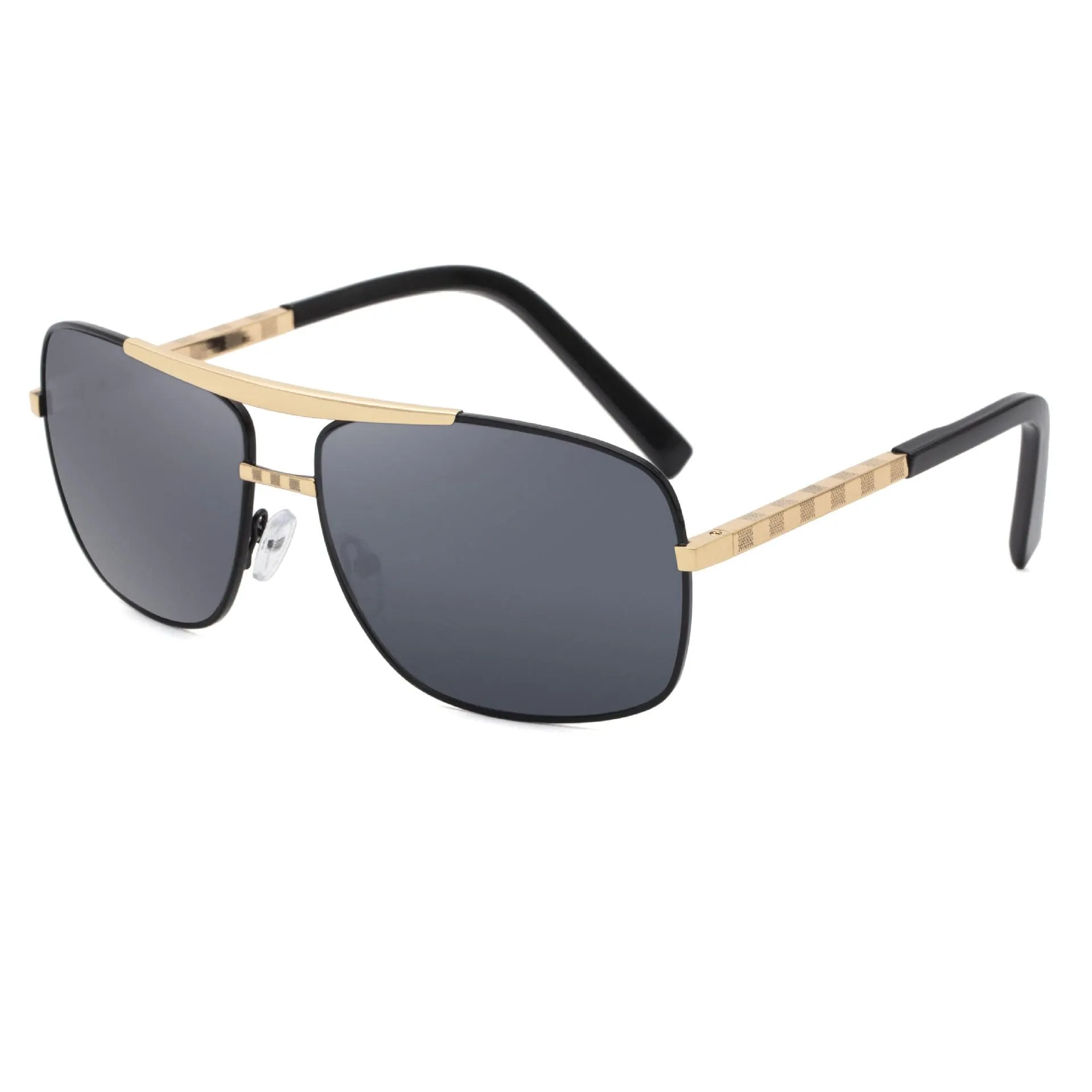 new mens retro square pilot sunglasses designer brand men sun glasses