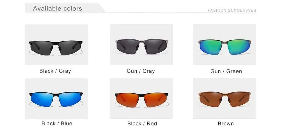 New Trendy Driving Series Polarized Aluminum Sunglasses