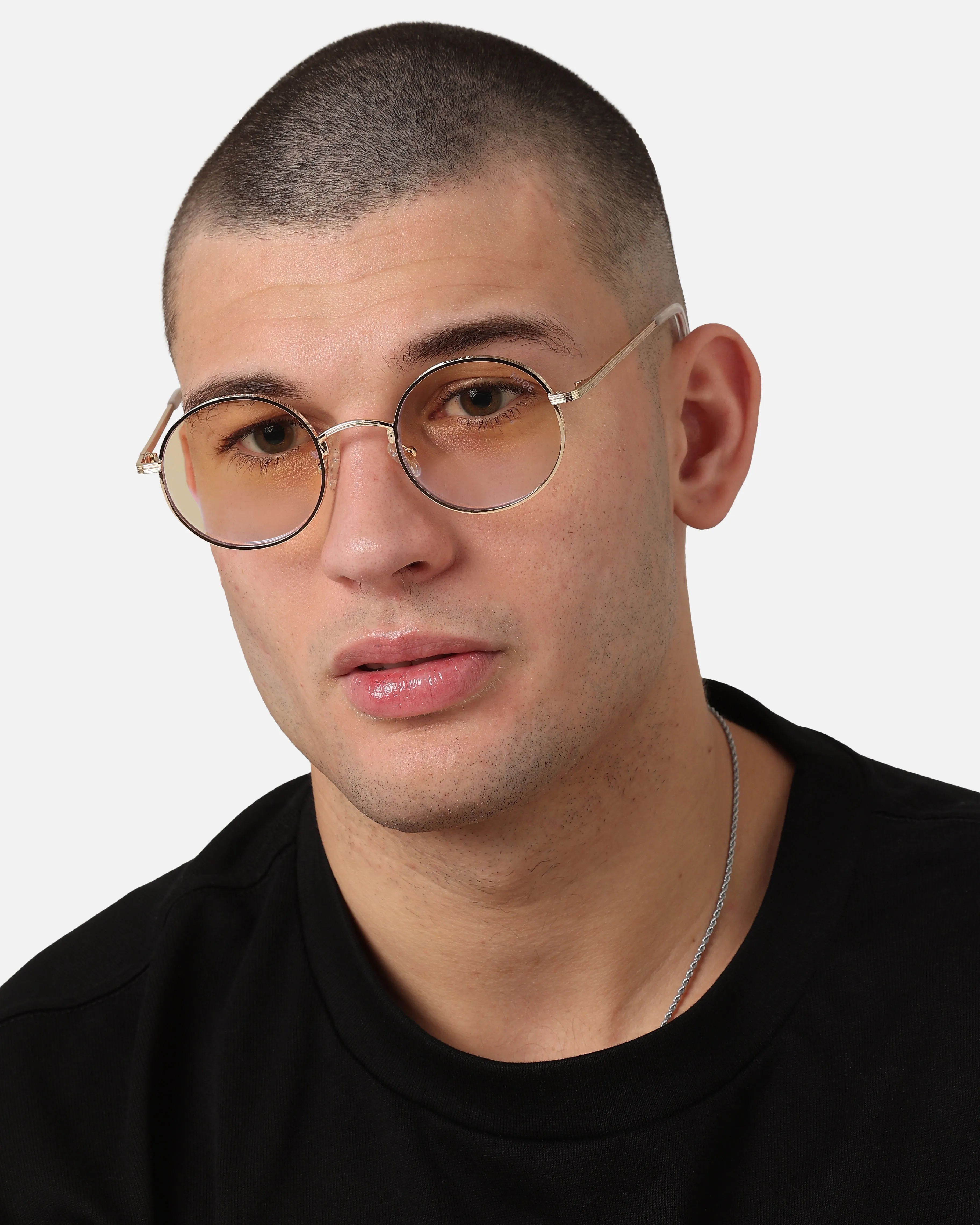 NUQE Liden Glasses Gold/Bluelight