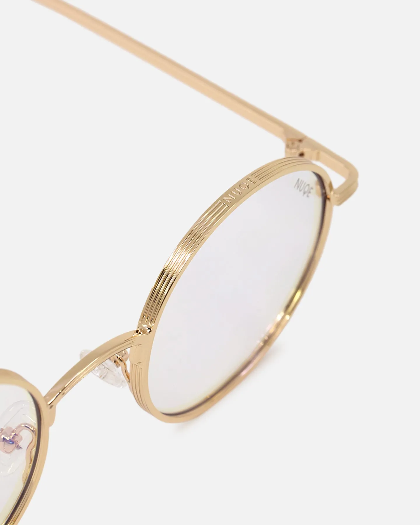 NUQE Liden Glasses Gold/Bluelight