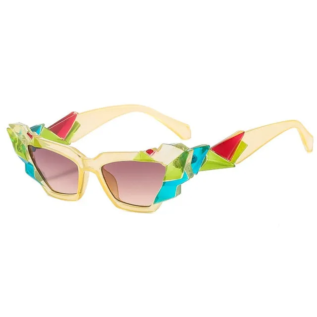 Oec Cpo Ladies Punk Cat Eye Steampunk Eyewear