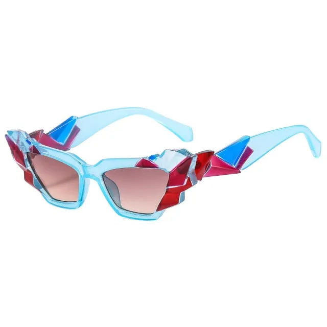 Oec Cpo Ladies Punk Cat Eye Steampunk Eyewear